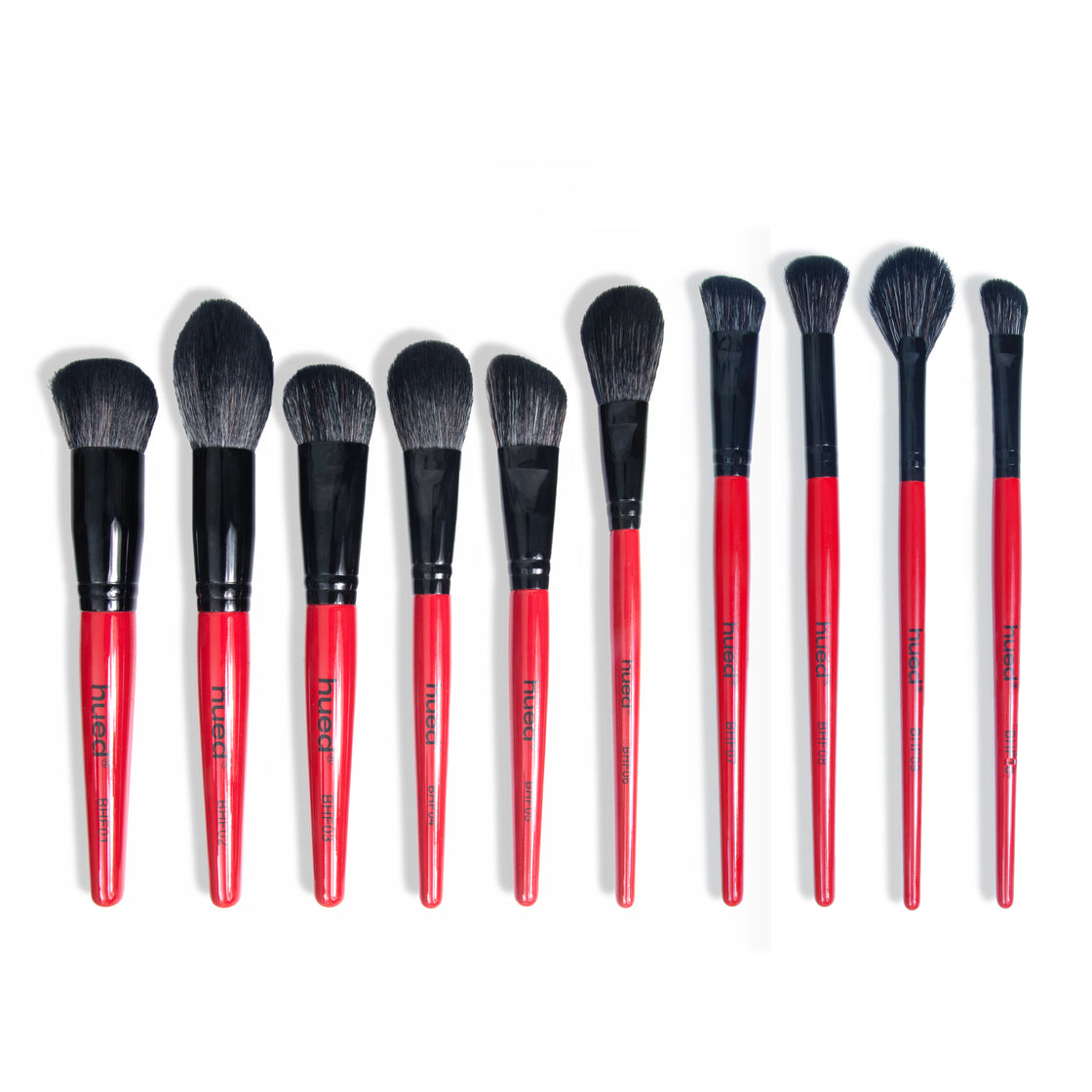 Hued Collection Brush Kit (25 Pcs.) +  Free Onyx Glam Brush book (Brush folder)