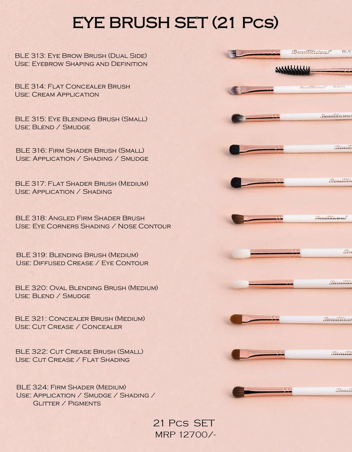 21 Piece Eye Brush Set