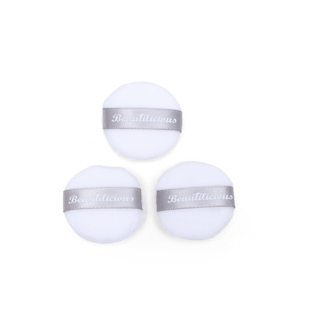 Mini Luxury Powder Puff - Round (White)