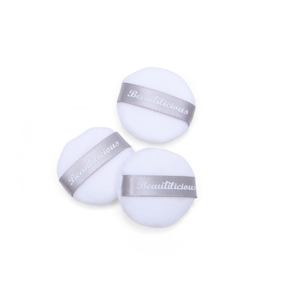 Mini Luxury Powder Puff - Round (White)